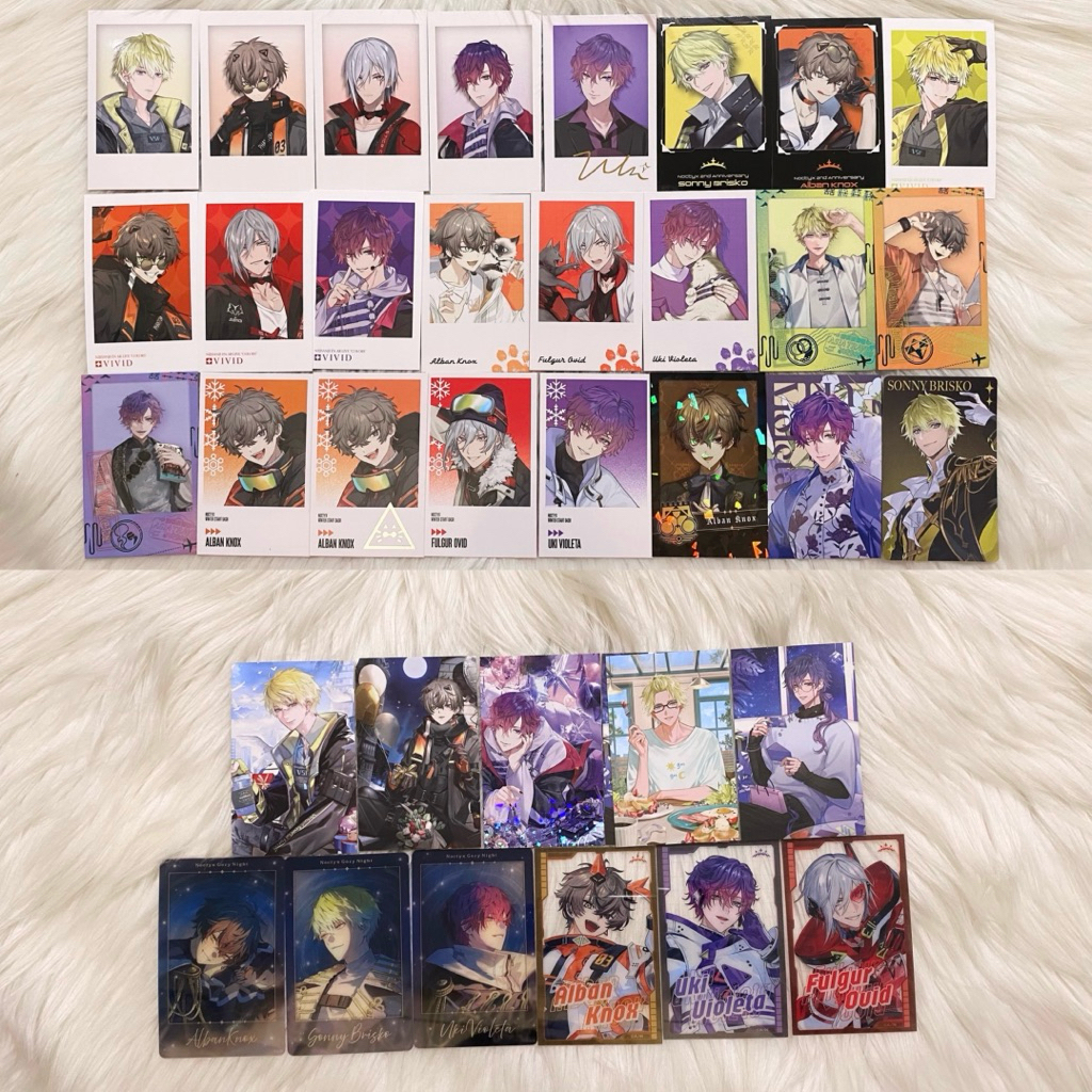 Noctyx NIJISANJI EN Snapshot Card Bromide Cheki Postcard Clear Sticker