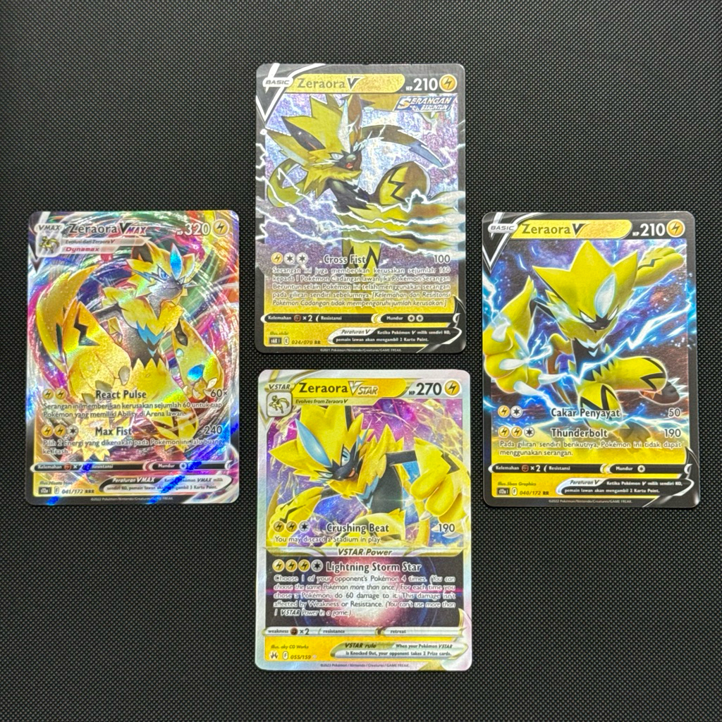Zeraora VMAX - Zeraora V - Zeraora VSTAR Indonesia English