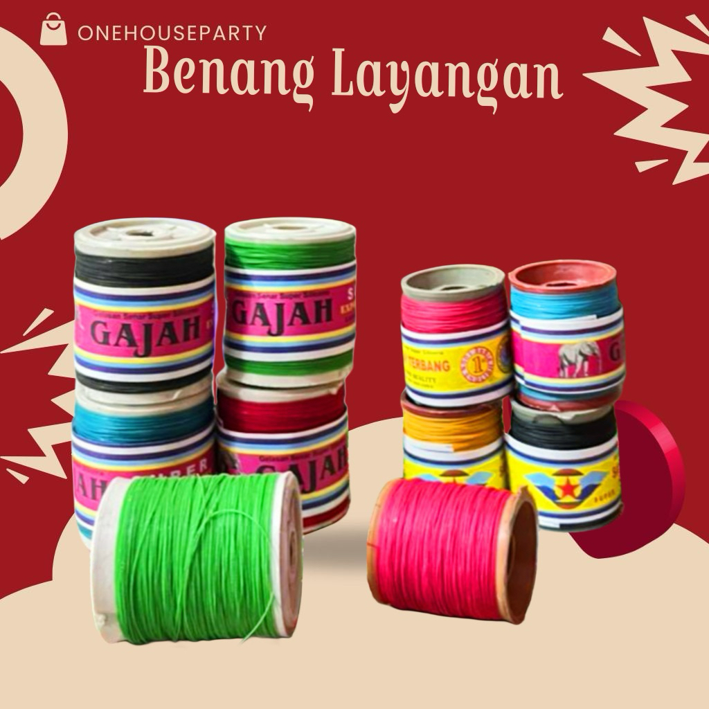 [Pcs] Benang Gelasan Unyil CK dan Snap Ck untuk layangan anak dewasa hobby layang layang anak