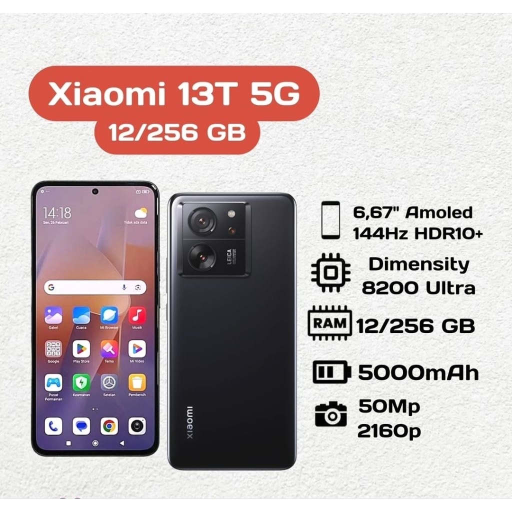 Xiaomi 13T 5G 12/256 GB Second