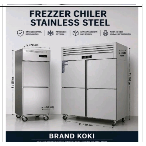 frezzer chiler 4pintu