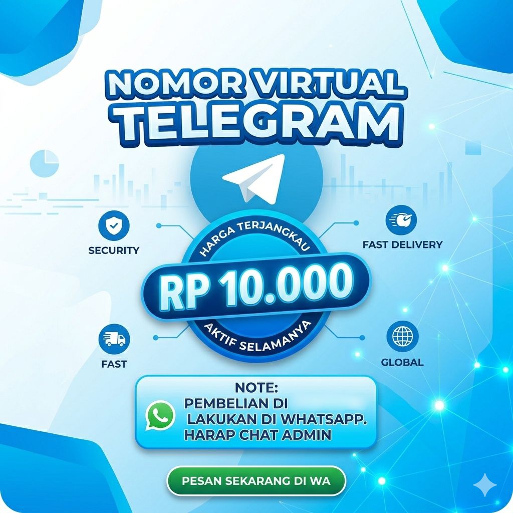 Nomor Virtual Telegram, ORDER DI WHATSAPP CHAT ADMIN