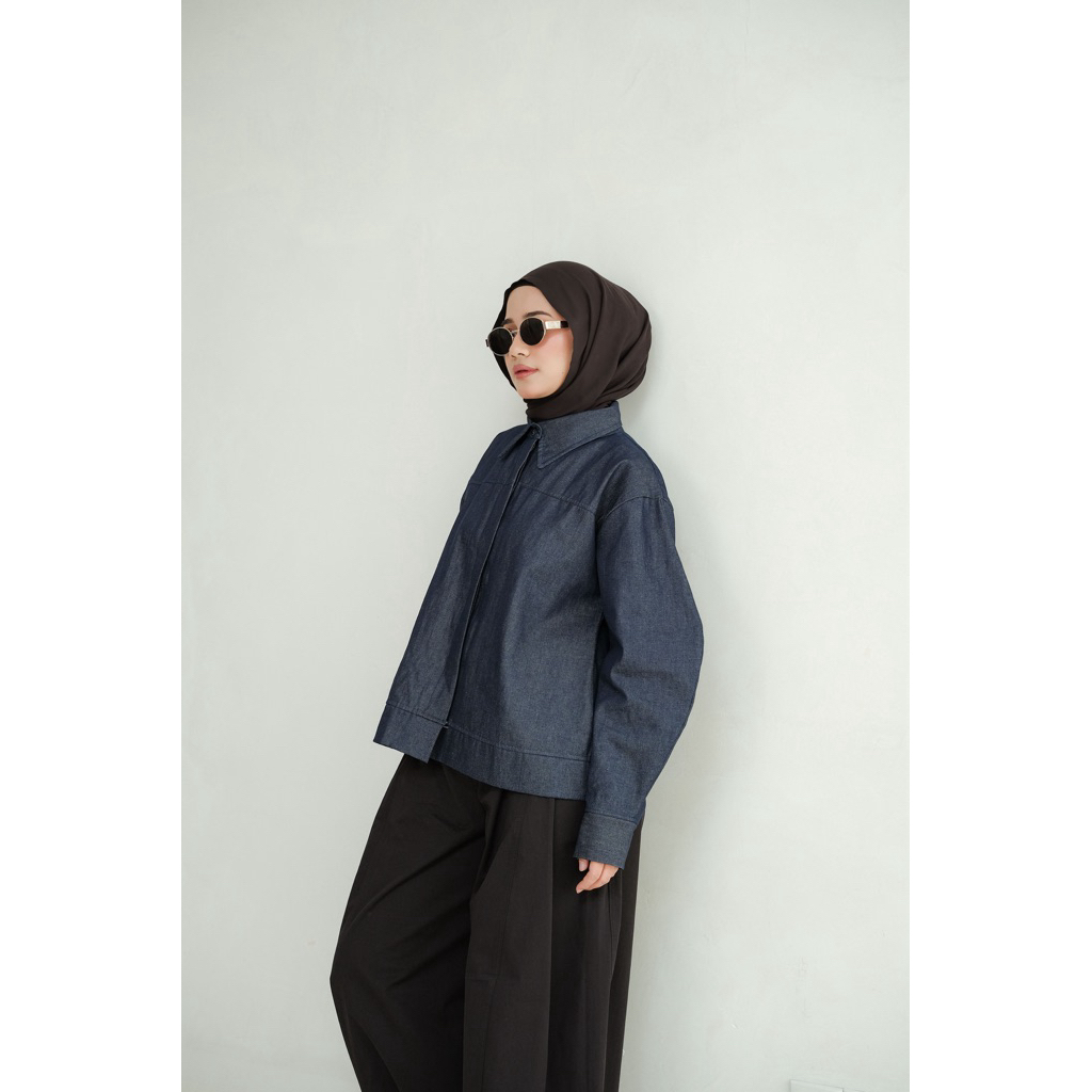 Nara Denim Jacket - Jacket Denim Wanita Oversize