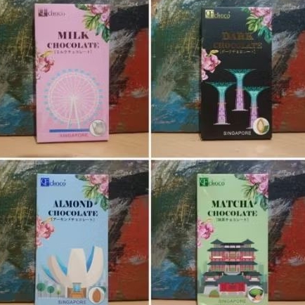 QF CHOCO COKLAT BAR 100GR MILK, DARK, ALMOND N MACTHA