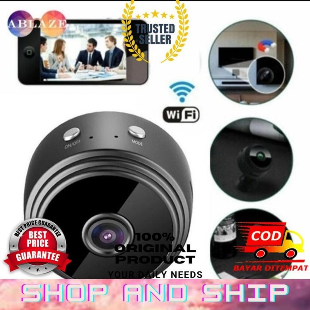 Spy IP HD Mini Camera Kamera CCTV Gantung Night Vision 360eyes