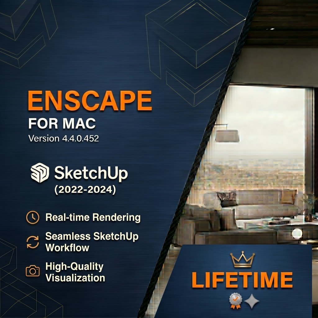 Enscape Lifetime  for Sketchup Full Version For Mac M-Series