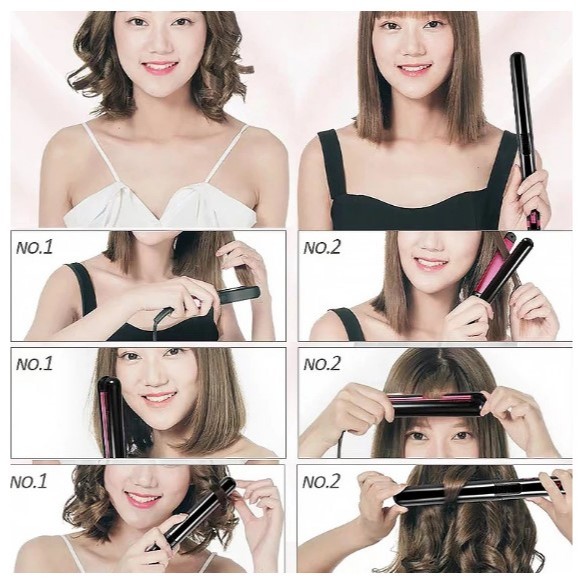 Padabanic Catokan Lucu 2In1 Catokan Cepat Panas Padabanic Catokan Ionic Hair Straghtener New