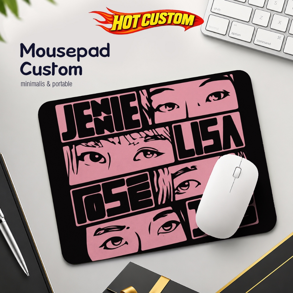 Mousepad Custom Gambar Gaming Alas Mouse Pad - Blackpink