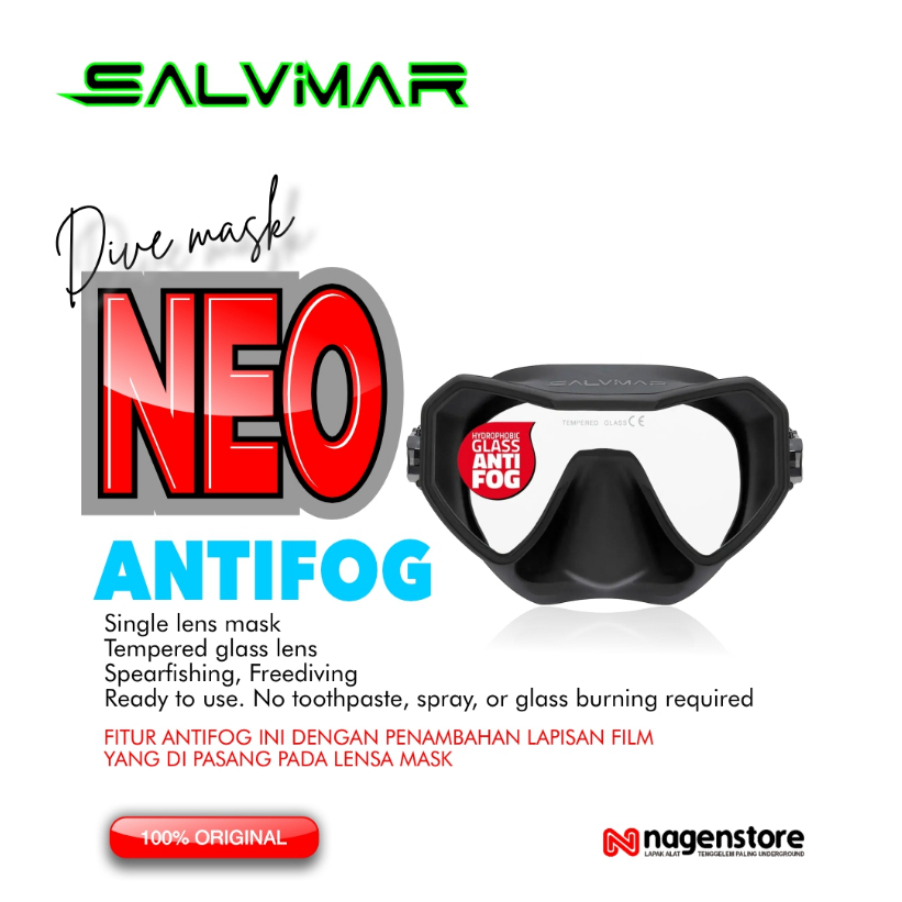 Salvimar NEO ANTIFOG Mask Freedive Spearfishing Masker Freediving