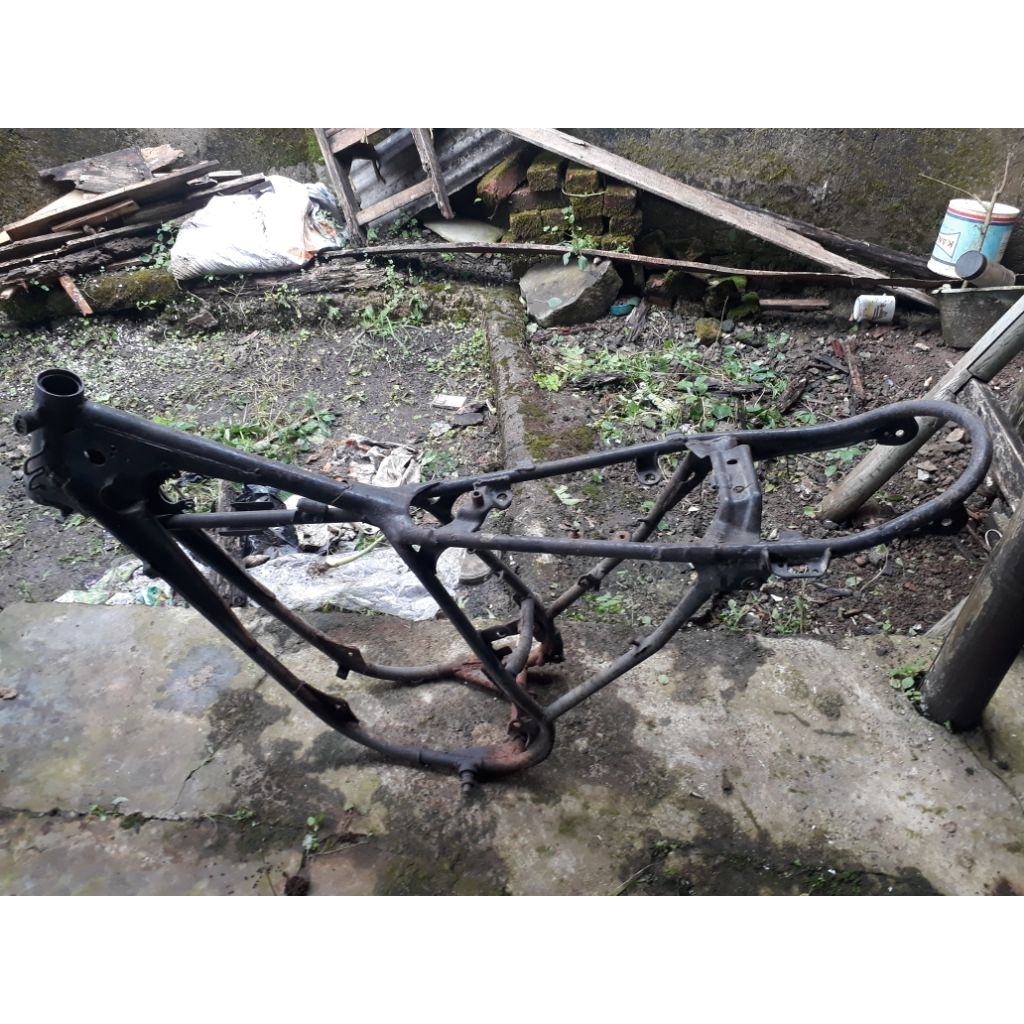 Rangka Ory yamaha DT 100 dan tromol blakng set