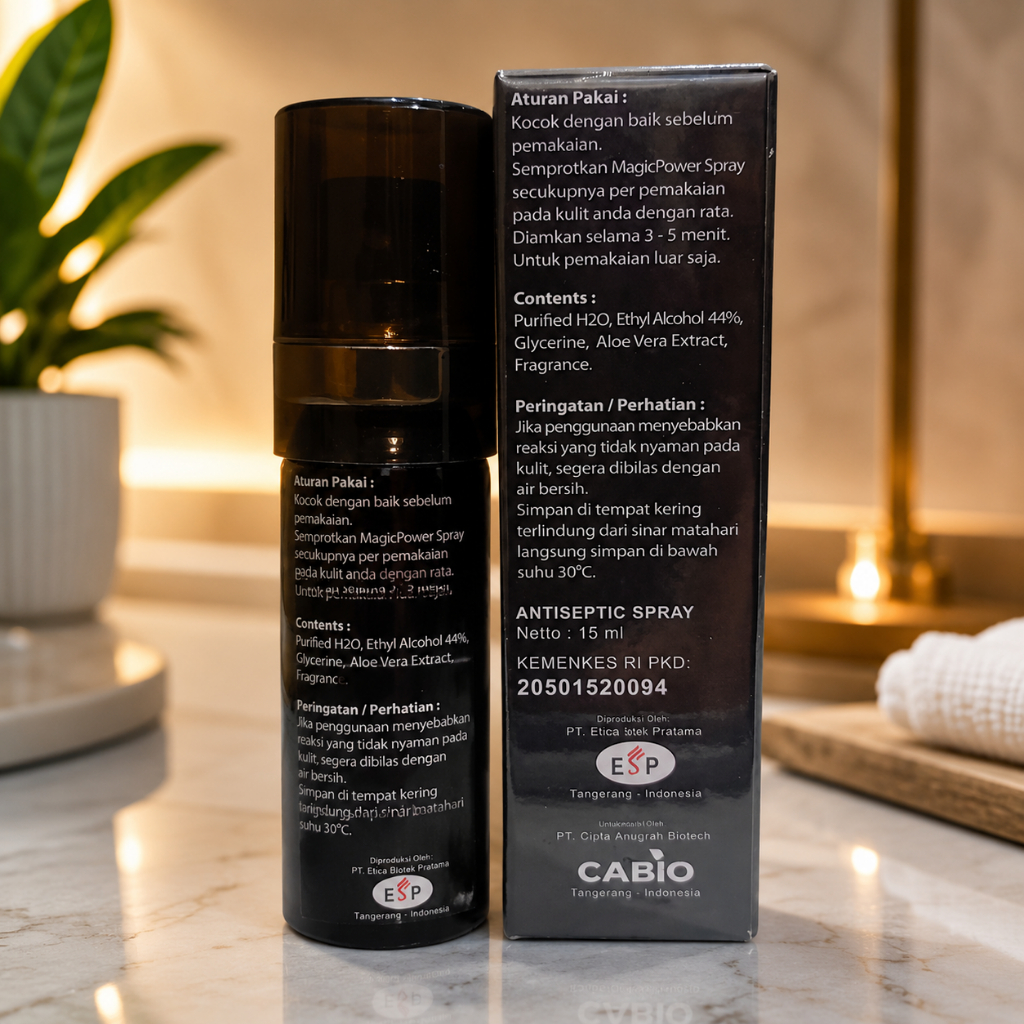 Tisu/Tissu Me jik Antibacteria | Antiseptic Spray Po wer Magic