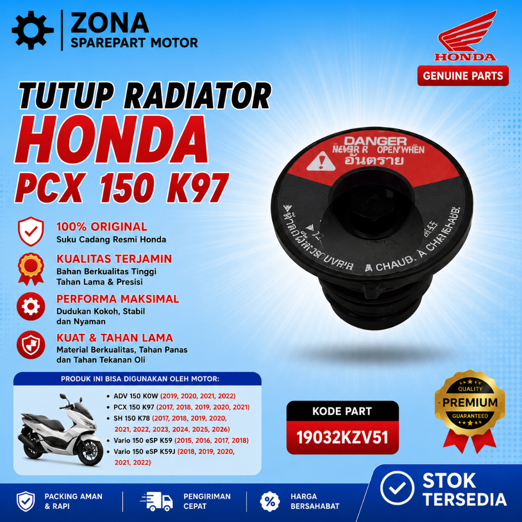 Tutup Radiator Vario 150 LED ORIGINAL HND 19037 k27 V51