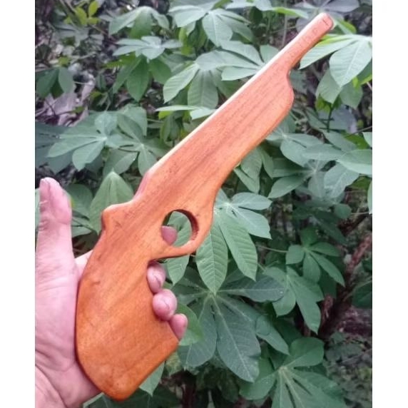 pistol kayu - pistol mainan - pistol peraga - pistol mainan anak - mainan pistol kayu - pistol minia