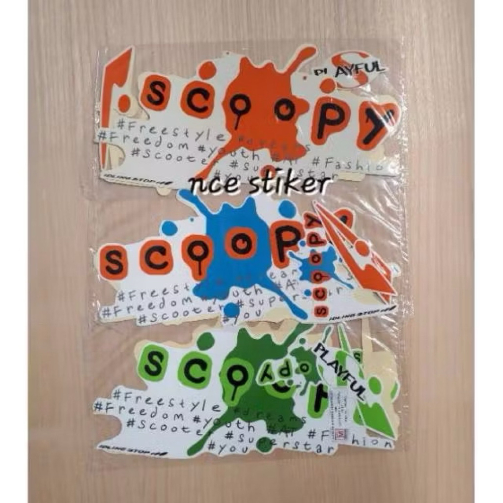 stiker striping honda scoopy fashion 2016 2017 lis body standar berkualitas original