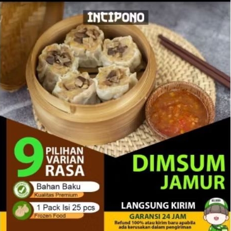 Incipono Dimsum Frozen 1 pax=isi 25 pcs Halal Premium