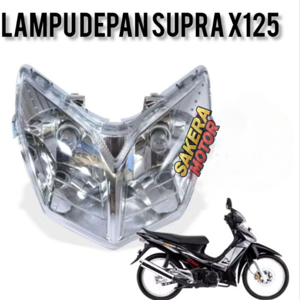 reflektor Supra X 125 2007/lampu depan Supra X 125 2007