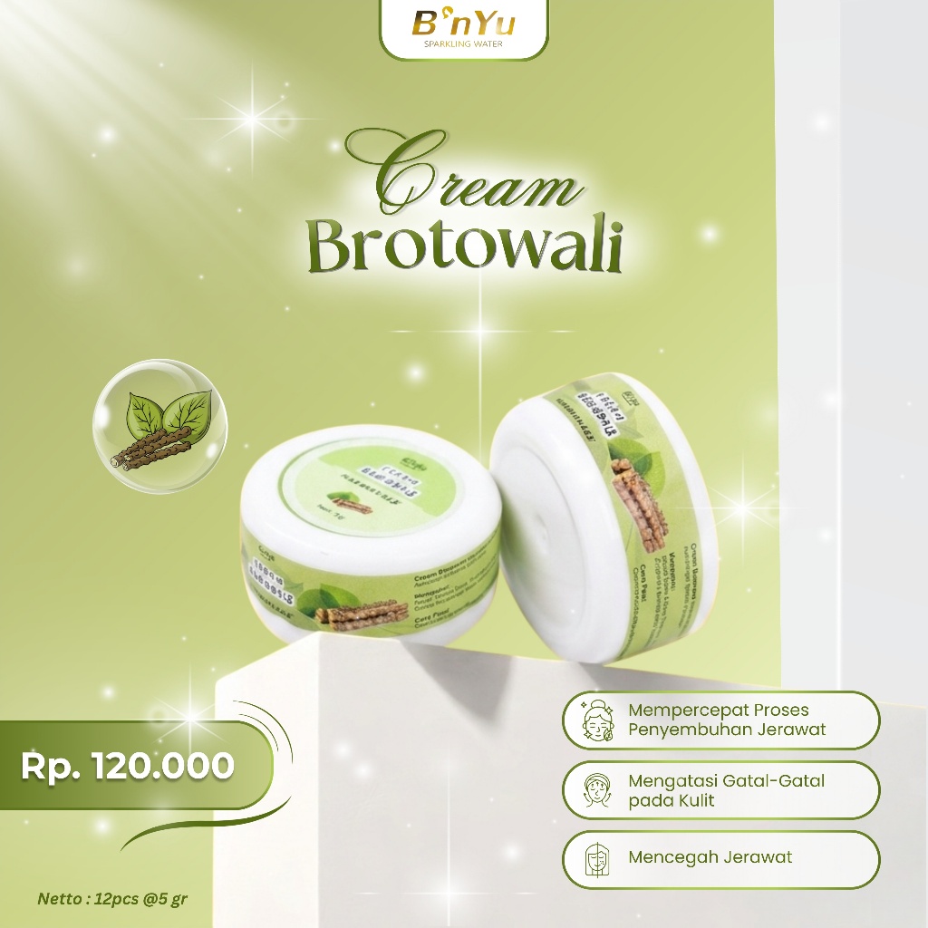 Bnyu Cream Brotowali 1 Pack | Mengatasi Permasalahan Kulit Berjerawat