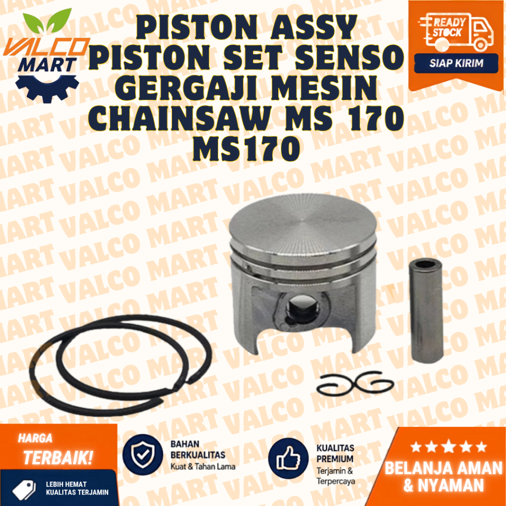 Piston Assy Piston Set Senso Gergaji Mesin Chainsaw MS 170 MS170