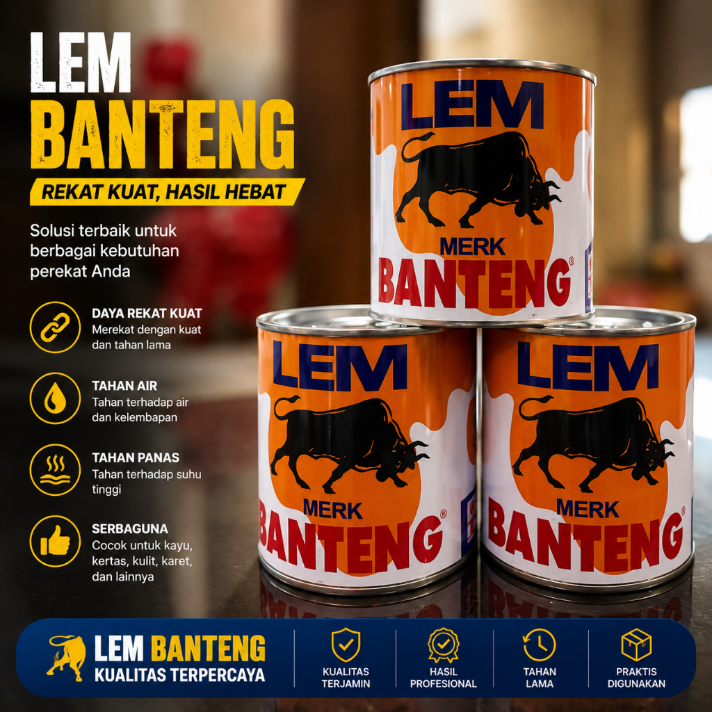 LEM BANTENG 500GRAM / LEM BANTENG BESAR / LEM BANTENG