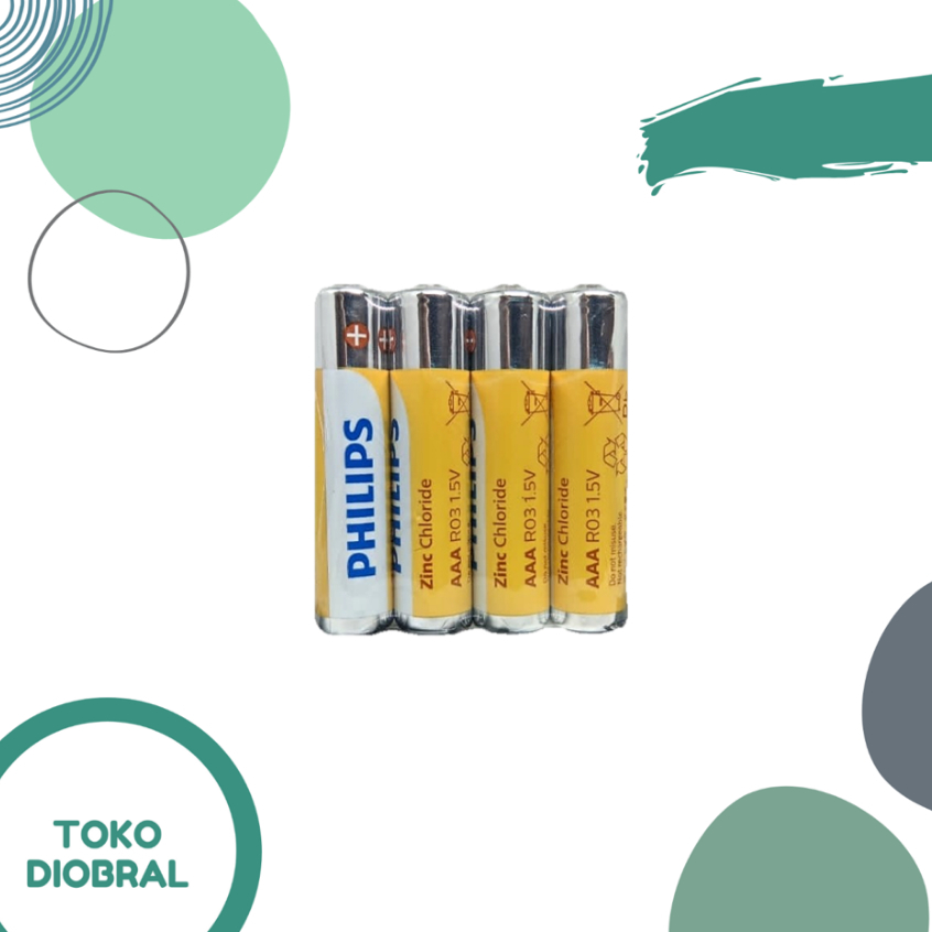 Baterai Philips AAA R03 1.5V