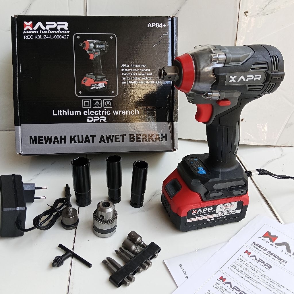 impact wrench APR AP84+ facelift batrai 88vf