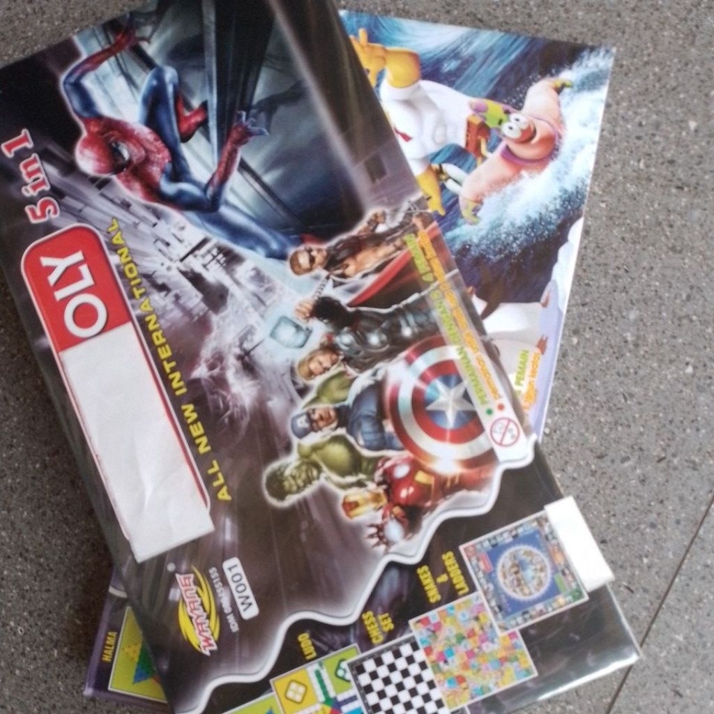 Mainan ono poly 5in1 (0ono poli, Ludo, Ular Tangga, Catur, Halma) Mainan Seru keluarga Mainan Murah