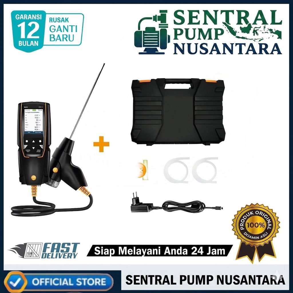 testo 310 II portable digital flue gas analyzer, O2, CO, CO2 flue gas analyzer testo 310