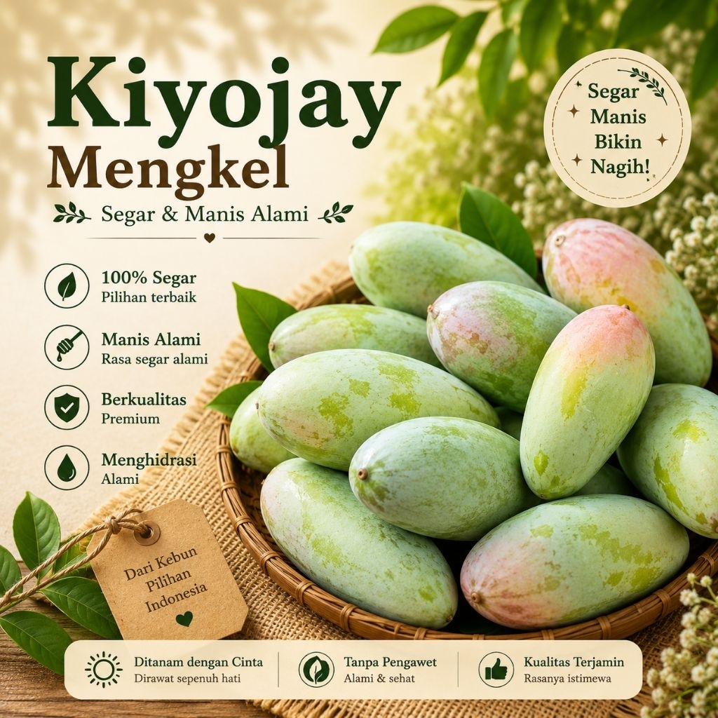BUAH MANGGA KIOJAY MENTAH / MANGGA THAILAND MENTAH MUDA GARING ASEM MANIS HARGA GROSIR 1KG