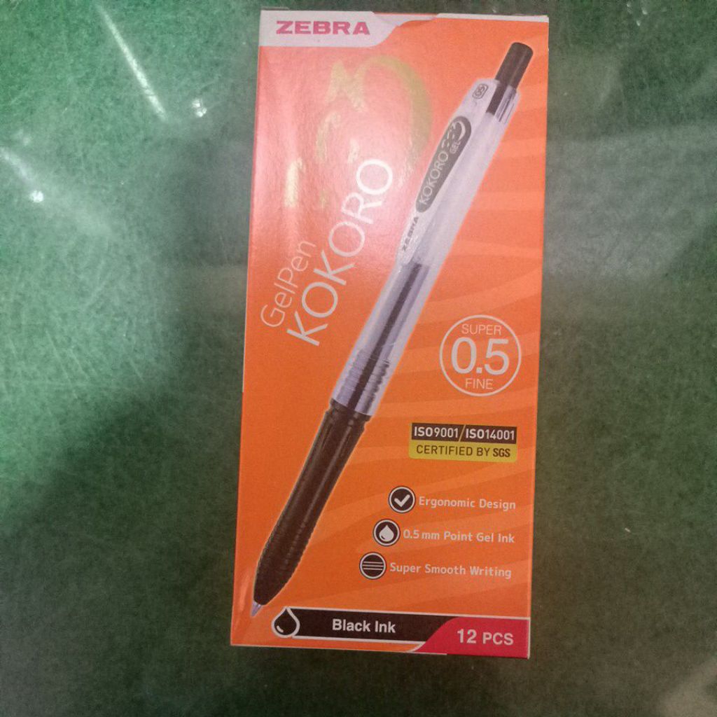 Pulpen Zebra Kokoro Gel 0,5  ( Harga 1 Lusin)