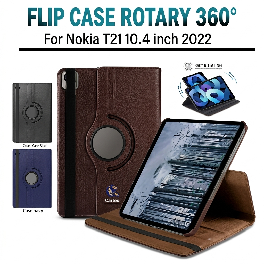 Case Rotary Nokia T21 10.4"inch 2022 / case nokia t21 / casing nokia t21 / case nokia tab t21  nokia