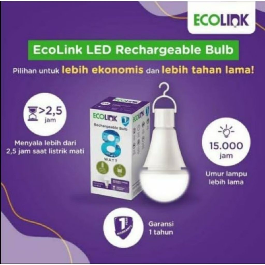 Ecolink 8watt Emergency Led/Matilampunyala/
