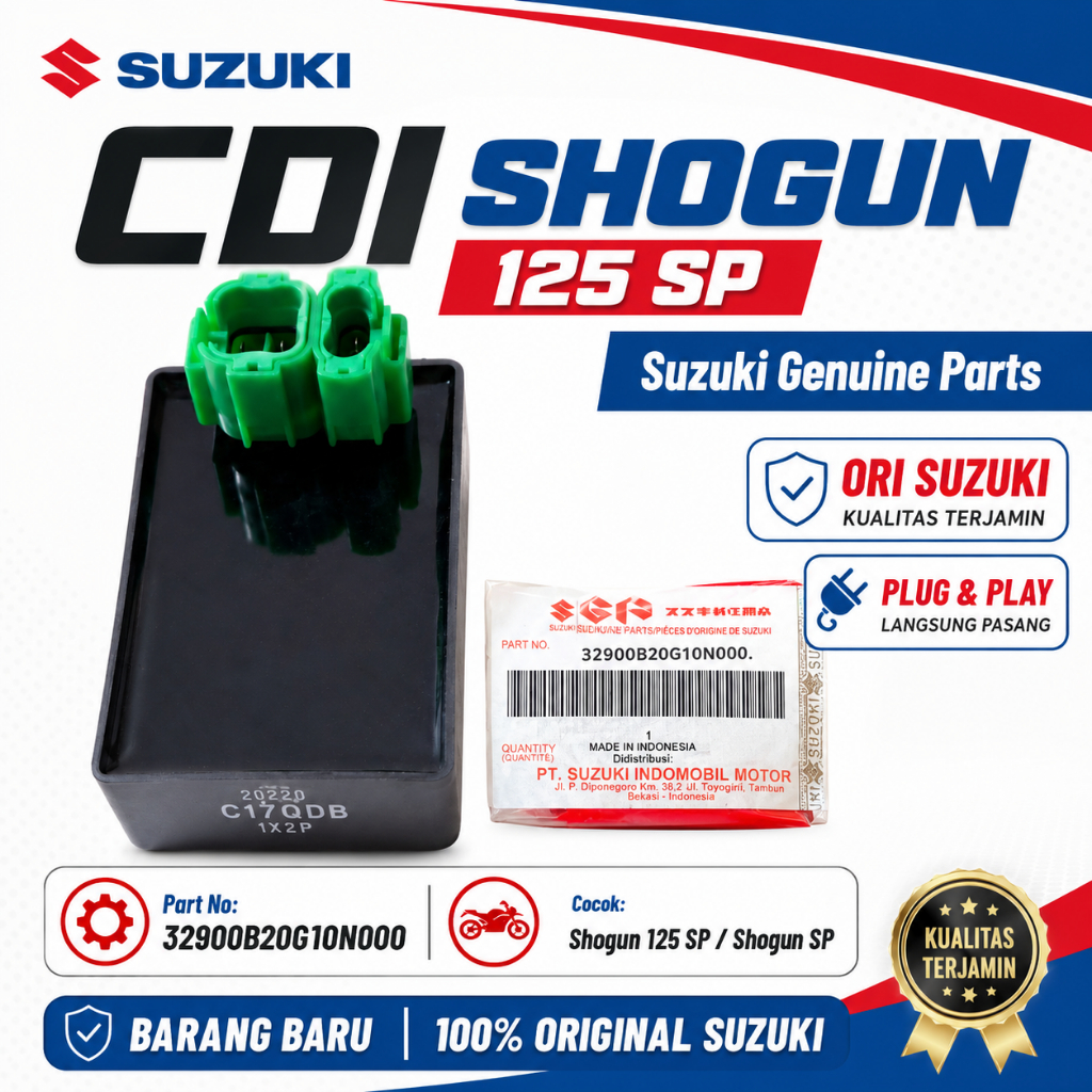 CDI Shogun 125 SP Suzuki Genuine Parts B20G10N000 CDI Assy Shogun SP Original Suzuki Lenka Motor Par