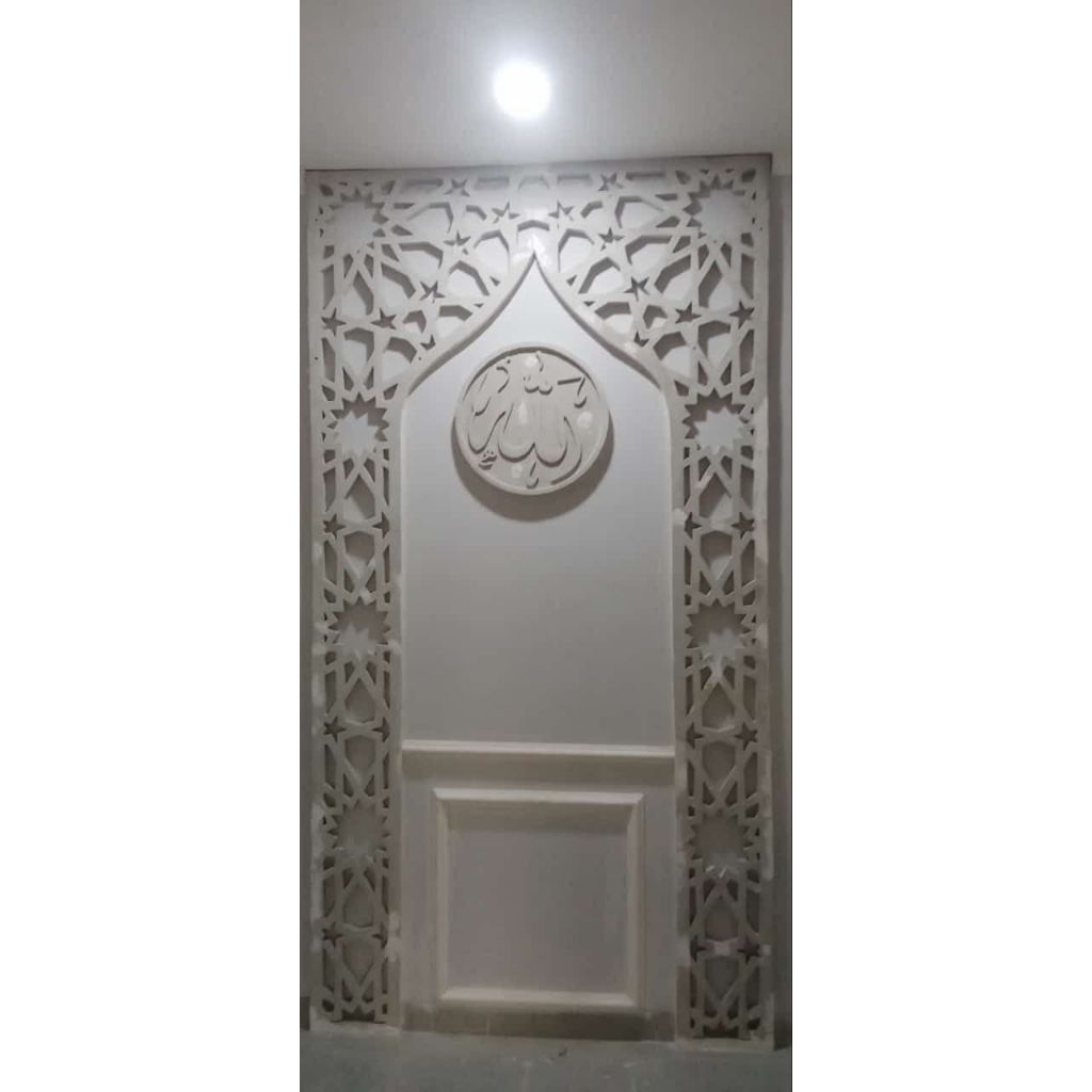 Mihrab Mushola Krawangan GRC Cetak