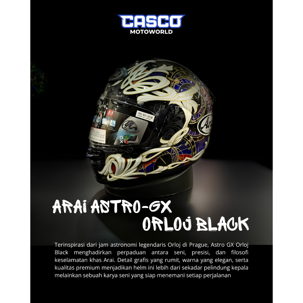 Arai Astro-GX Orloj Black