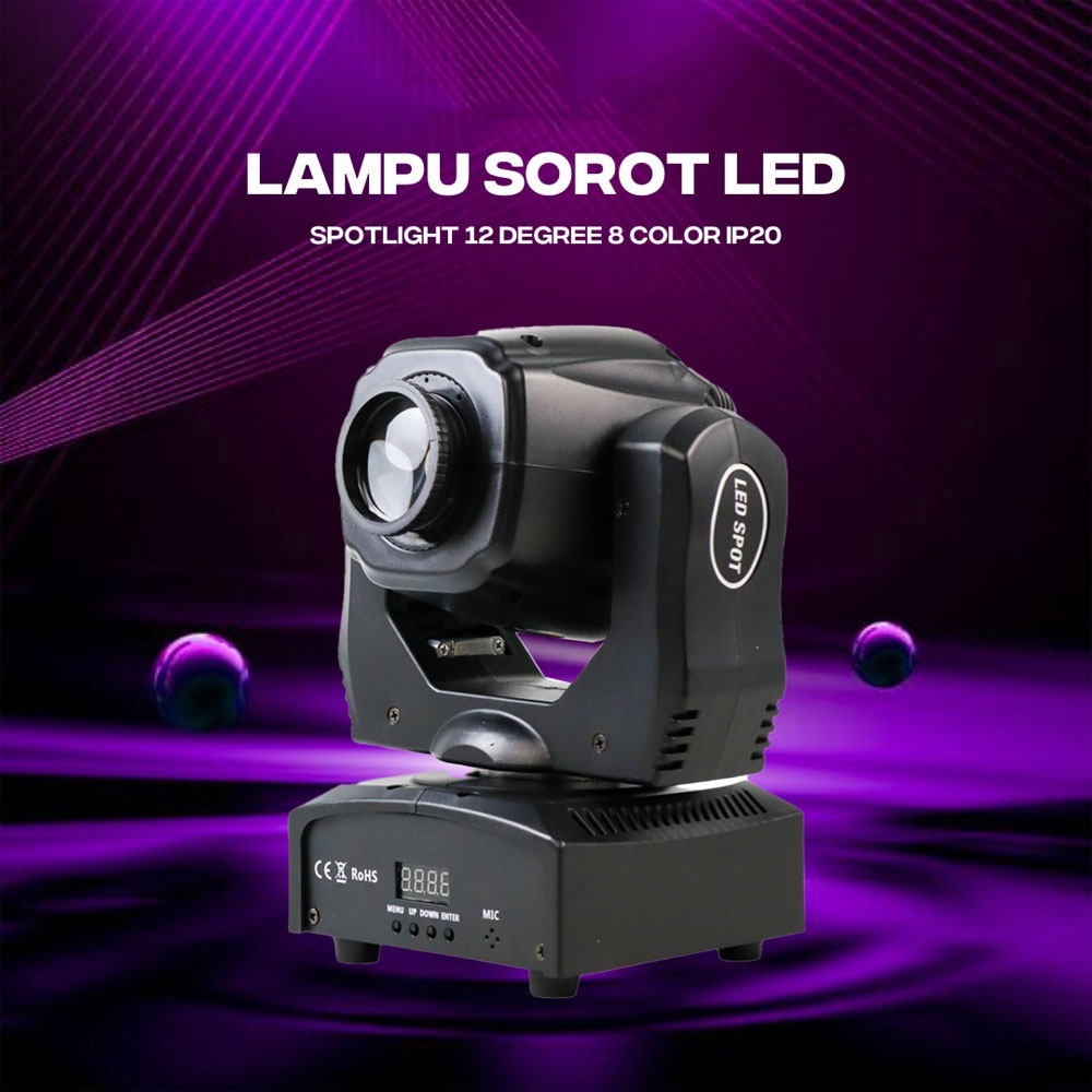 Lampu Sorot Mini LED 60W Lampu Panggung LED Moving Head DMX512