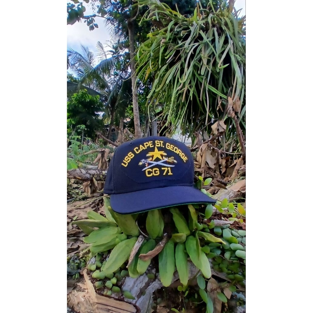 USS Cape St George New Era Pro Model Vintage Snapback Hat
