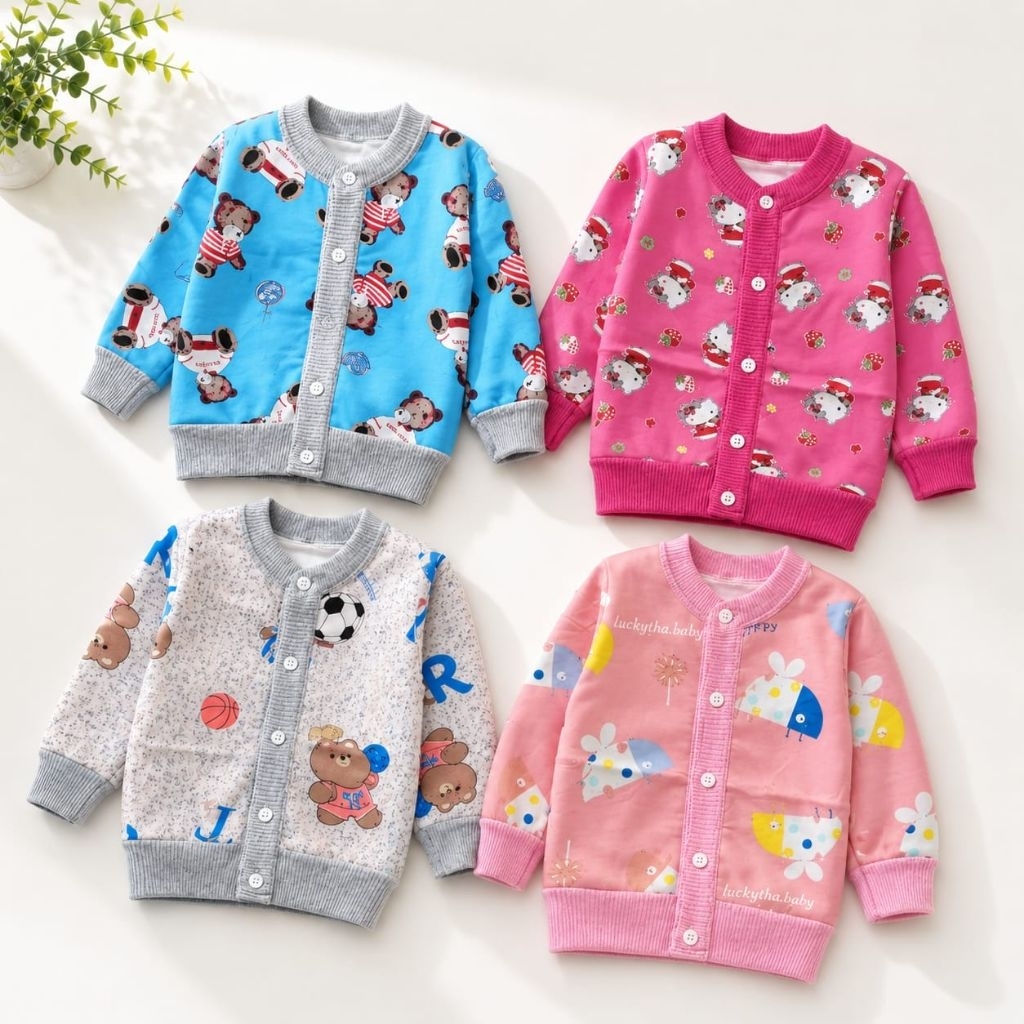 Sweater Anak IMPORT kancing / jaket anak perempuan dan laki-laki / sweater anak import premium