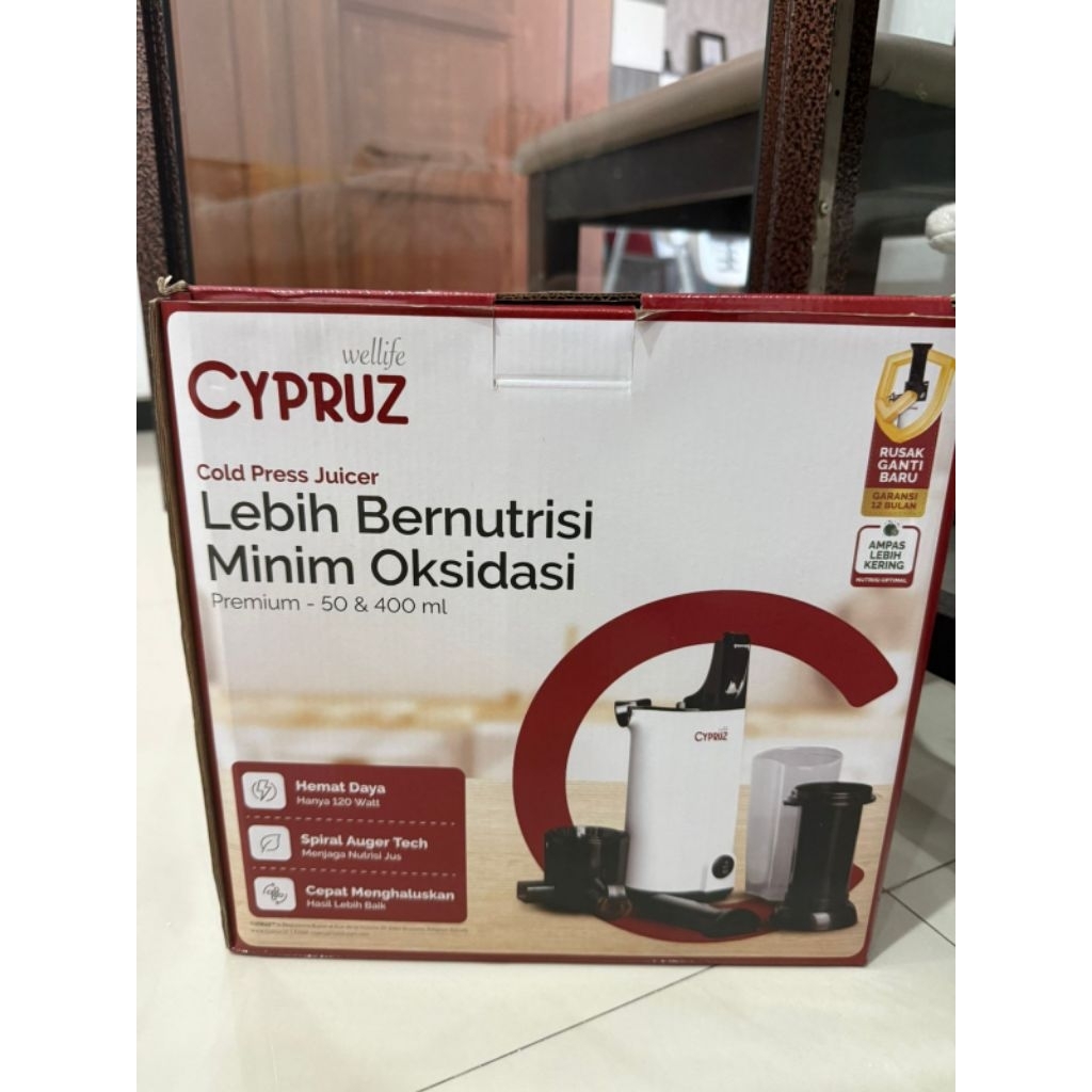 Cypruz Slow Juicer Blender Jus Elektrik Low Watt