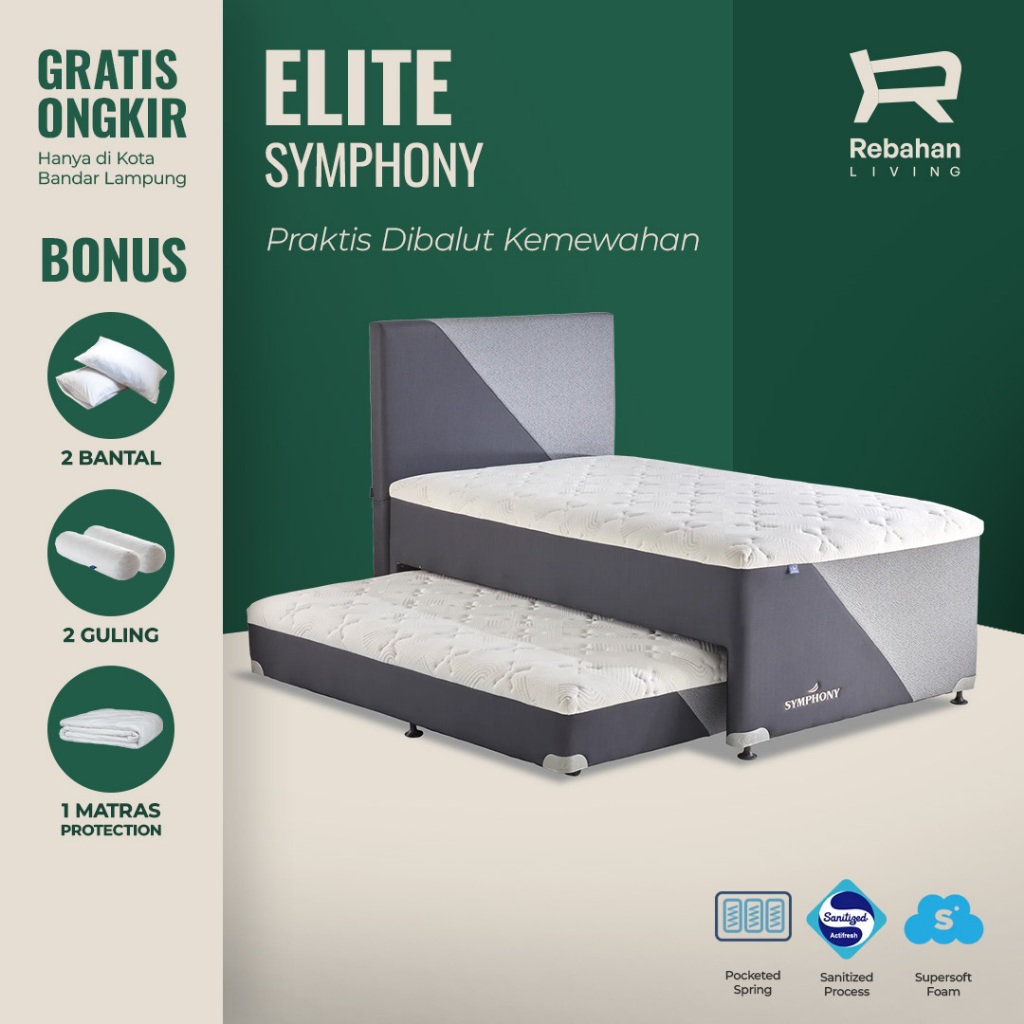 Elite Springbed / Kasur Sorong Symphony 2 in 1