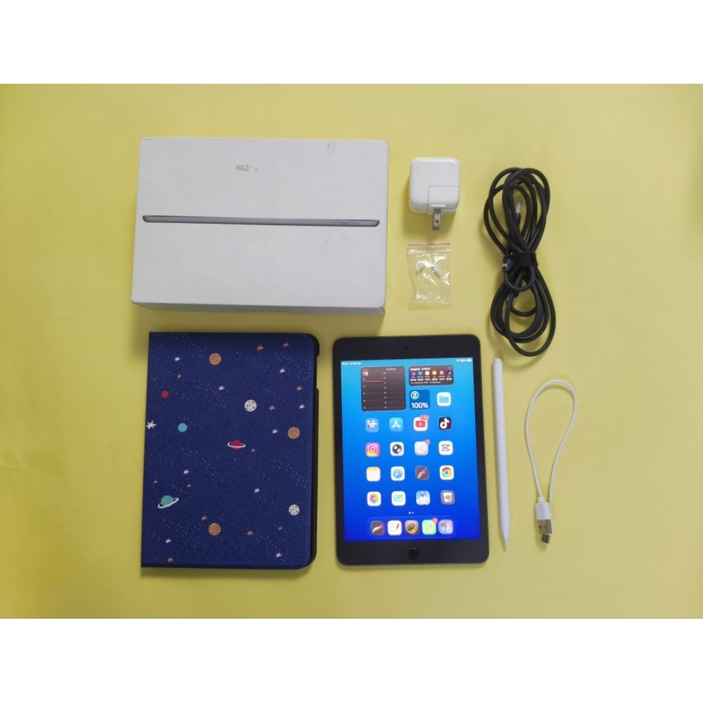IPAD MINI 5 SECOND 64GB - FREE STYLUS + CASE + PAPERLIKE SCREEN PROTECTOR + ADAPTER LIGHTNING TO TYP