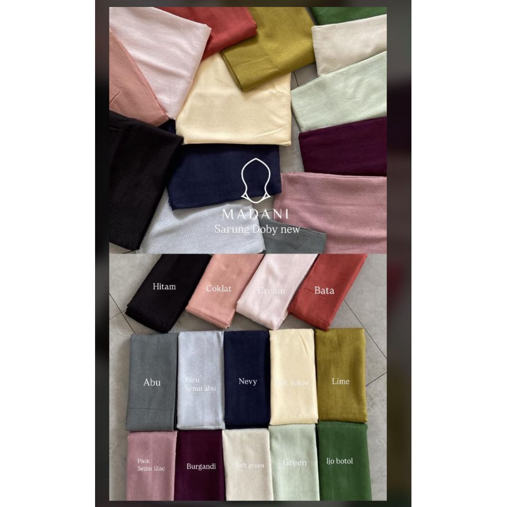 SARUNG DOBY SANTRI WANITA MADANI THE LABEL | sarung doby madani