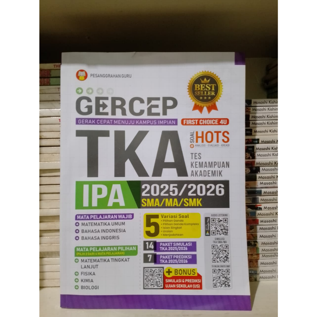 PRELOVED BUKU GERCEP TKA IPA 2025/2026 SMA/MA/SMK MTK TL FISIKA KIMIA BIOLOGI PESANGGRAHAN GURU BEST