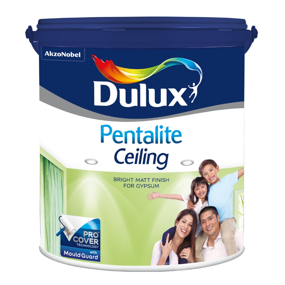 DULUX PENTALITE CEILING 5 KG (Galon) - WHITE SUPERMATT 108 / Cat Interior Plafon Premium