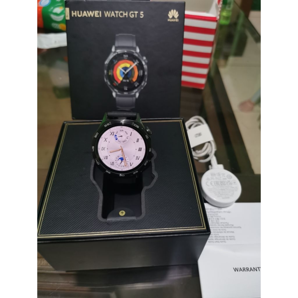 Huawei Watch GT 5 black 46mm resmi cek deskripsi