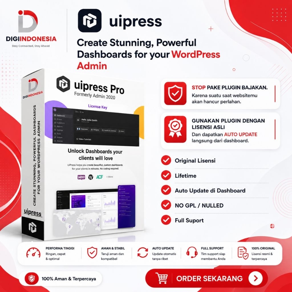 UIPRESS PRO - 100% Original License Automatic Update Lifetime + Full personal support