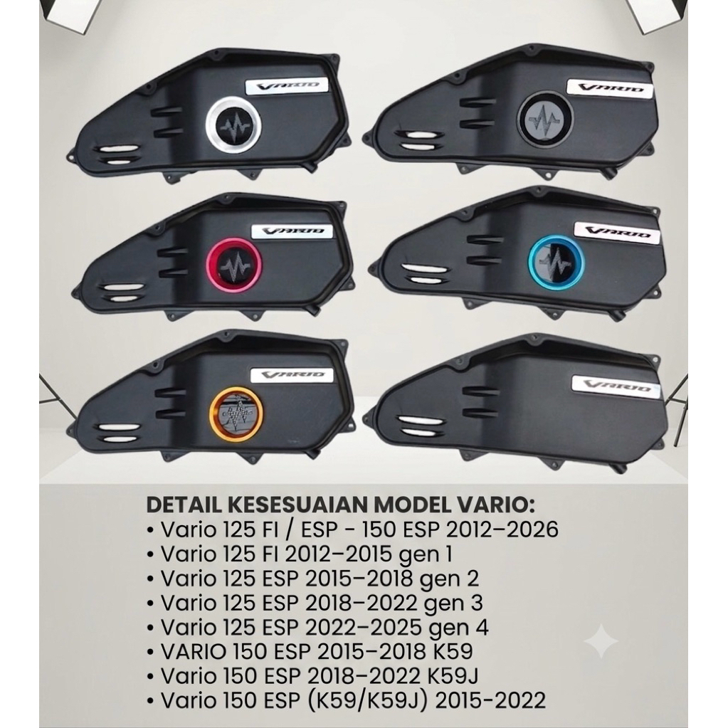 Filter Box Corong Vario Slim Vario 150 ESP 2015-2022 K59/K59J Saringan Udara FilterBox