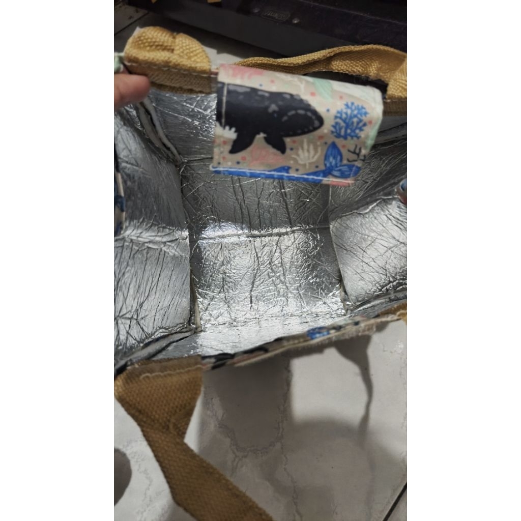 preloved tas bekal aluminium foil