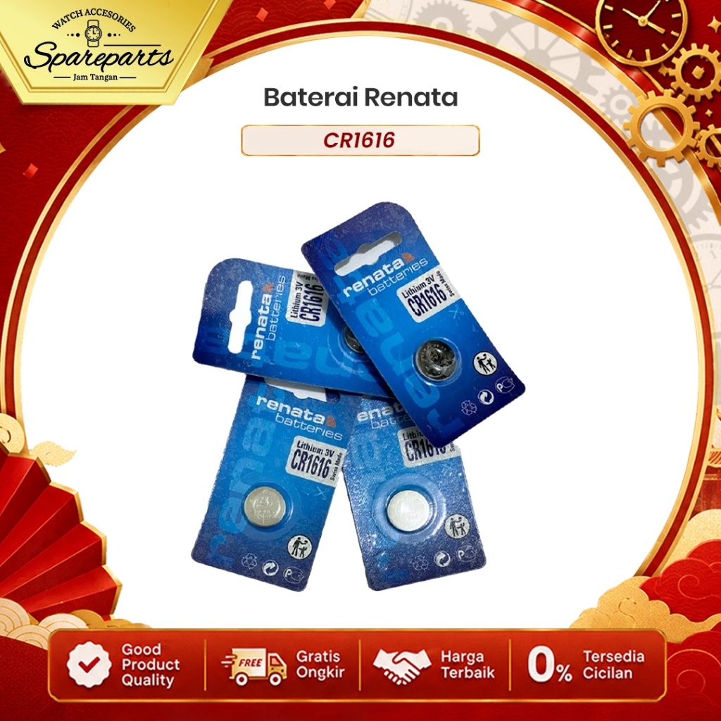 Baterai RENATA CR1616 CR 1616 Battery RENATA CR1616 CR 1616 Batre RENATA CR1616 CR 1616 Original