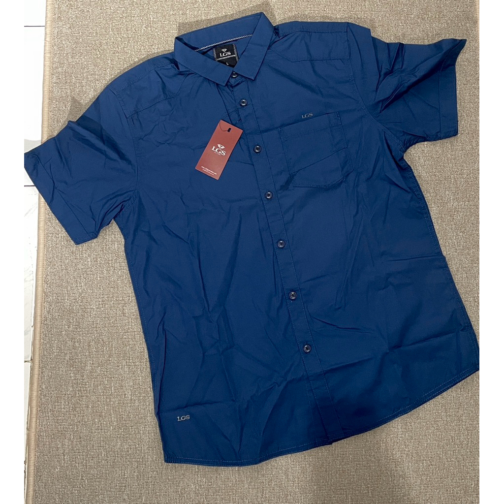 LGS - Kemeja Casual Pria Lengan Pendek Regular Fit