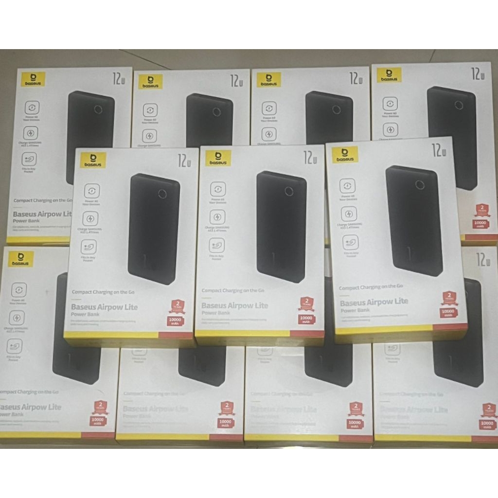 Baseus Airpaow lite Powerbank Baseus 10.000mah 12w Baseus